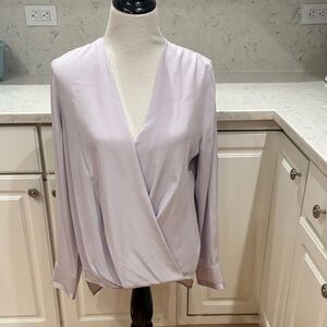 rag & bone Lavender Wrap Blouse